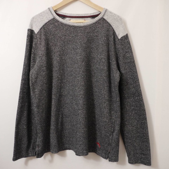 Tommy Bahama Gray Knit Cotton Blend Long Sleeve/ Sweater Size M - Picture 1 of 12